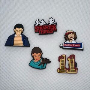 Stranger Things Inspired Shoe Charms - Set #6-5 pieces - TV Series Theme - NWOT